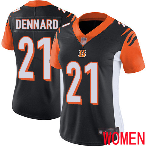 Cincinnati Bengals Limited Black Women Darqueze Dennard Home Jersey NFL Footballl 21 Vapor Untouchable